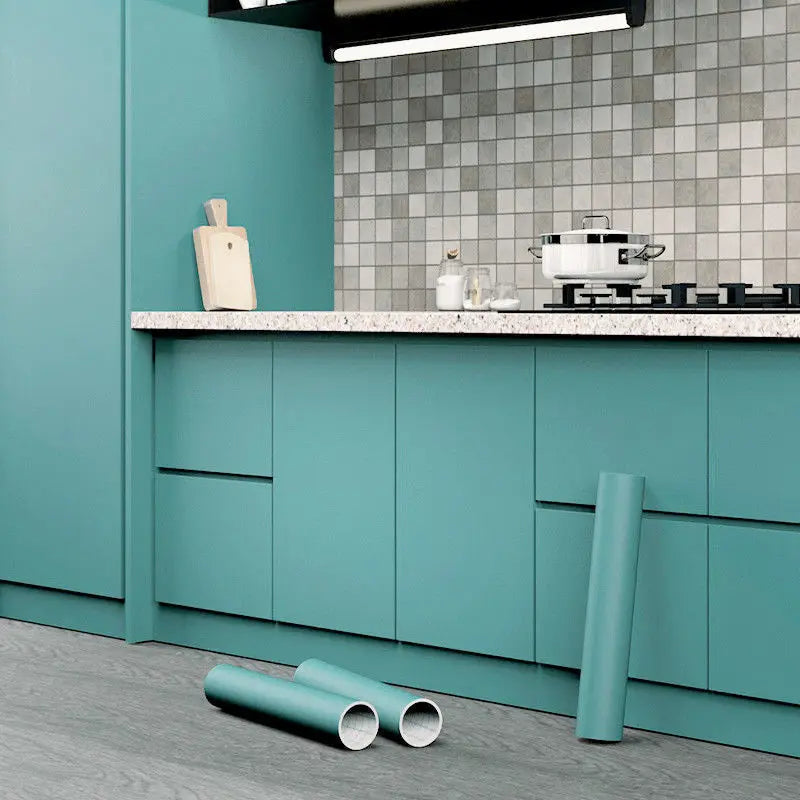 Wall Stickers Cabinet Wallpapers Vinyl Desktop Wardrobe Kitchen Home Decor Renovation Waterproof Thickening Film Papel De Pared