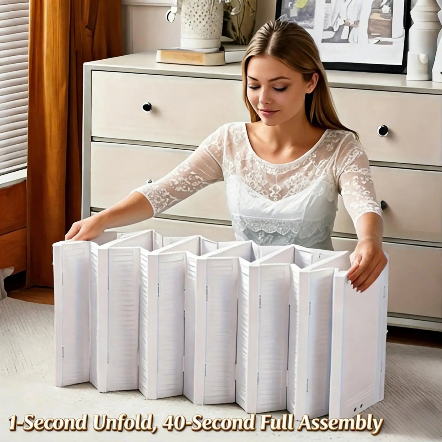 Foldable Clear Shoe Storage Organizer, Stackable Dustproof Thickened Sneaker, Shoe Box Rack Cabinet for Closet Dorm Apartment